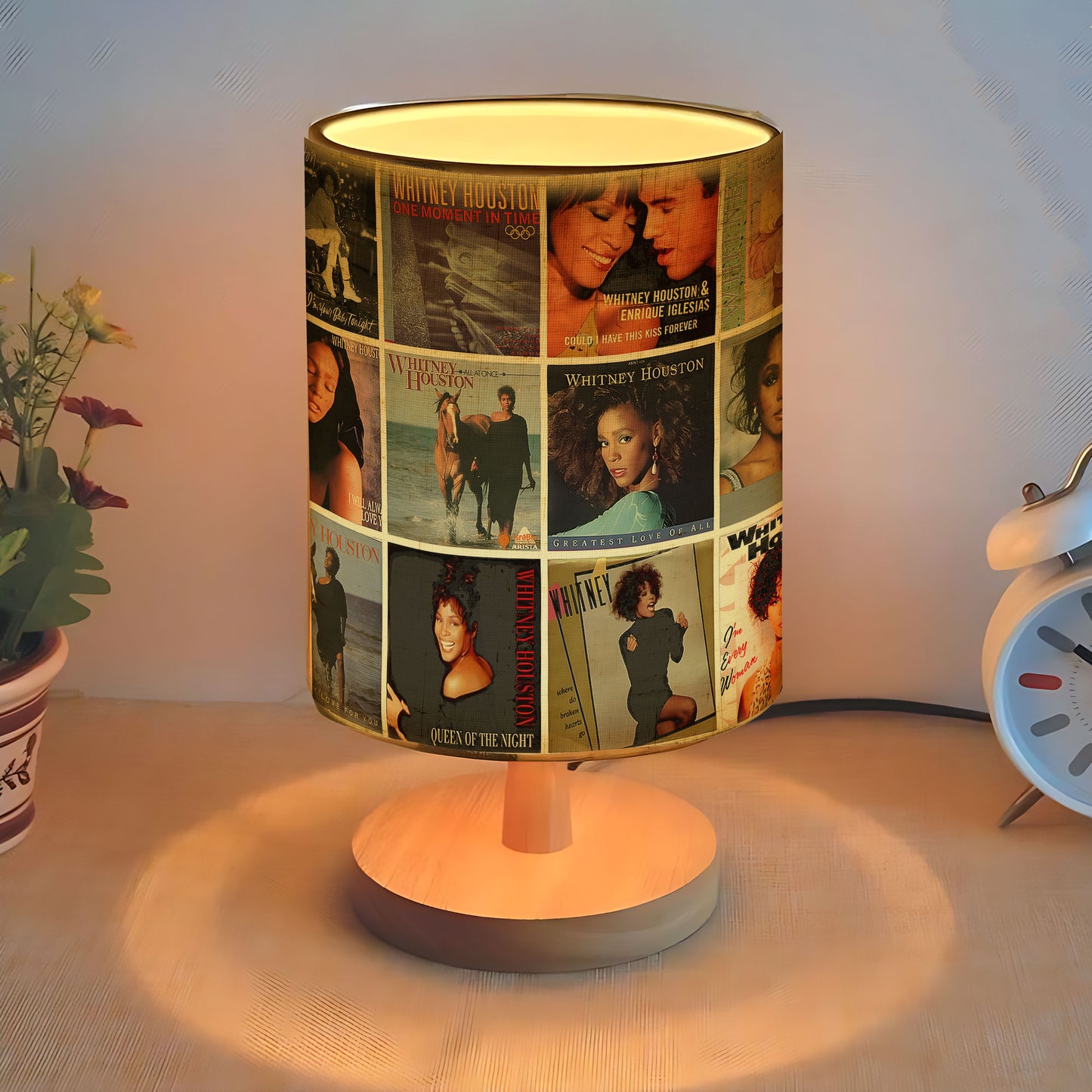 Whitney Houston Album Cover Lamp – Retro Music Legend Table Light