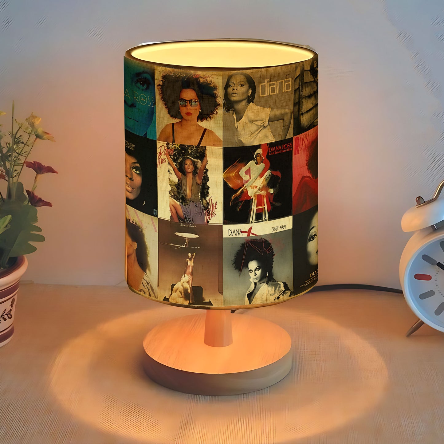 Diana Ross Albums Fabric Lamp – The Supreme Light of Soul ✨