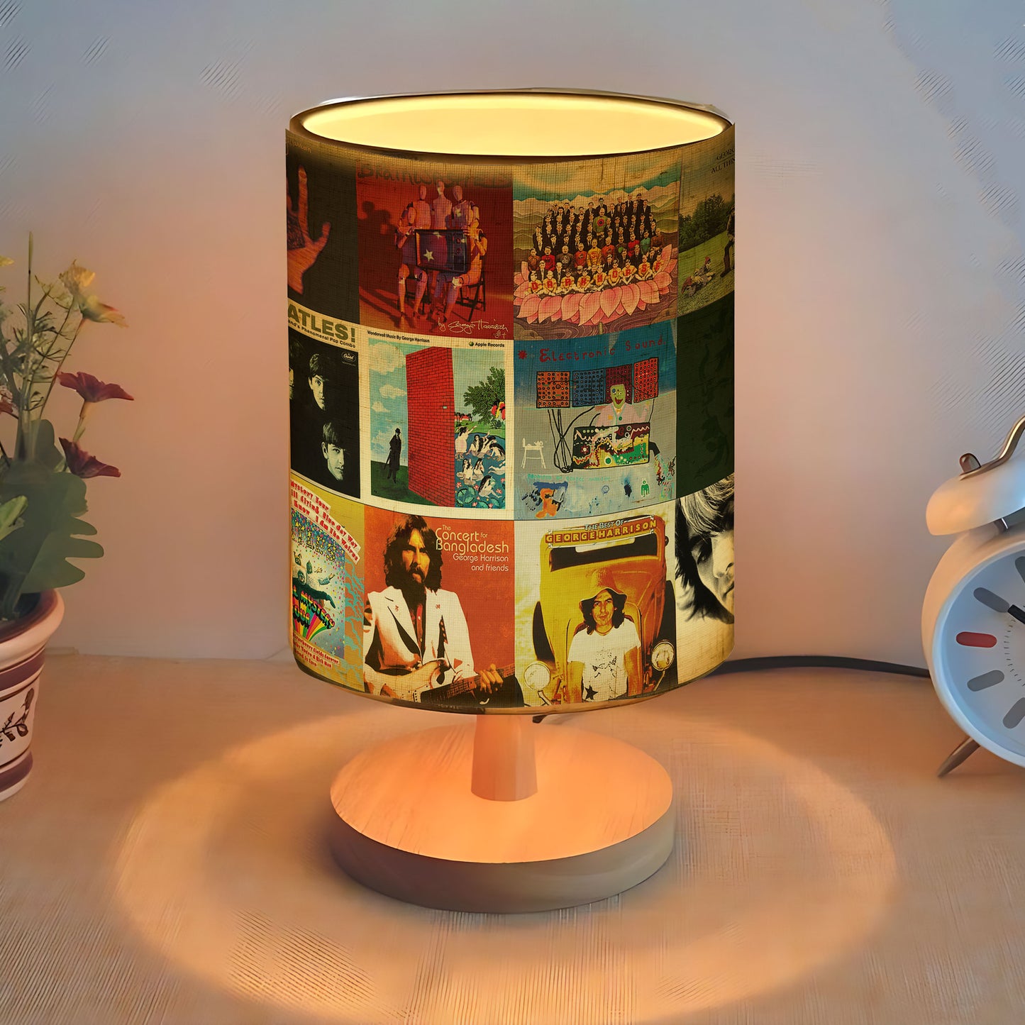 George Harrison Albums Lamp – A Glow of Peace and Melody