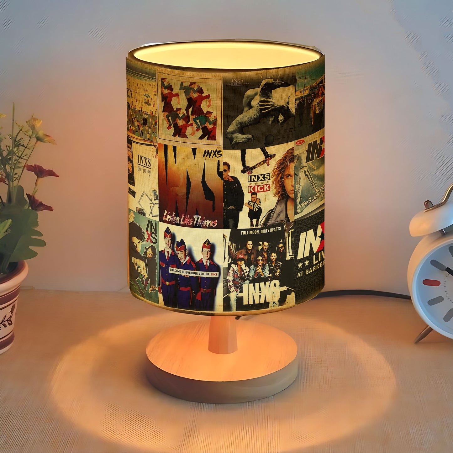 INXS Album Art Fabric Lamp – Light Up Your 80s Rock Spirit