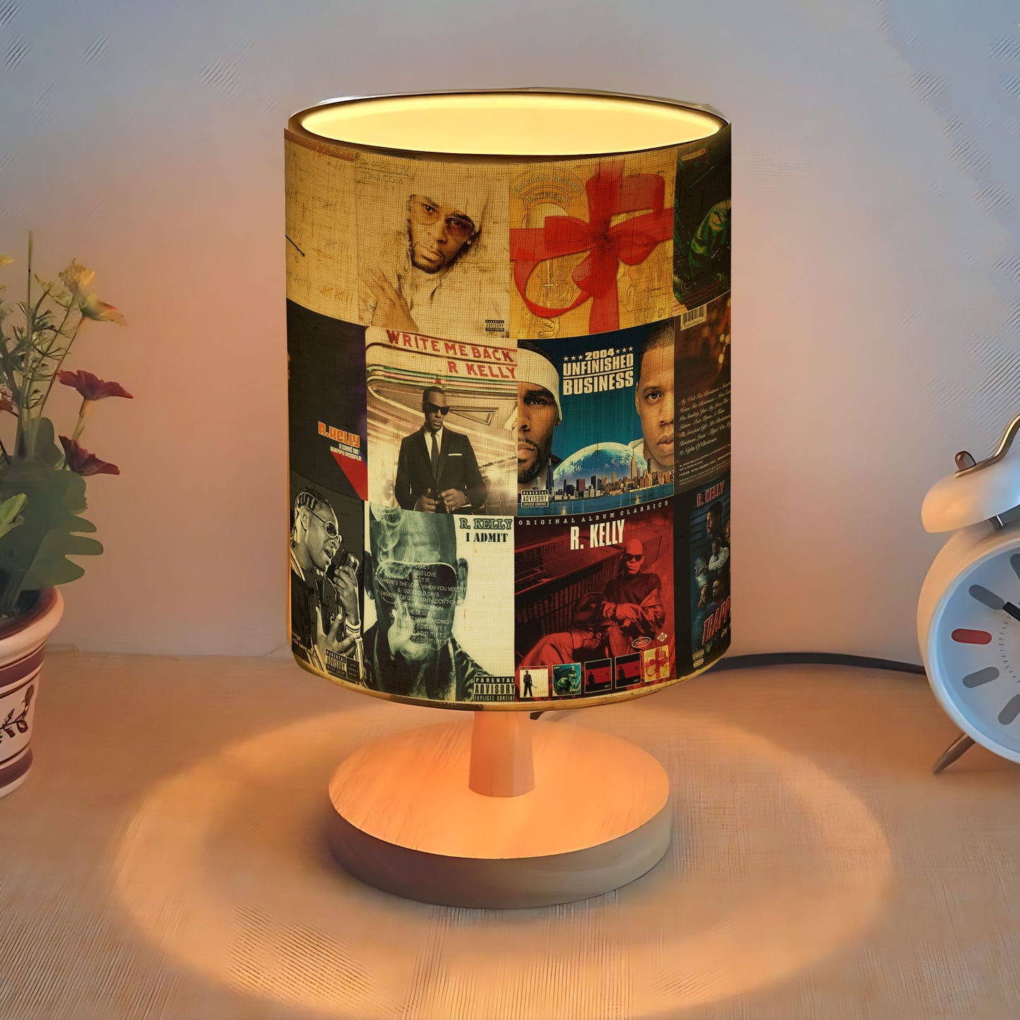R&B Soul Glow – R. Kelly Albums Fabric Lamp