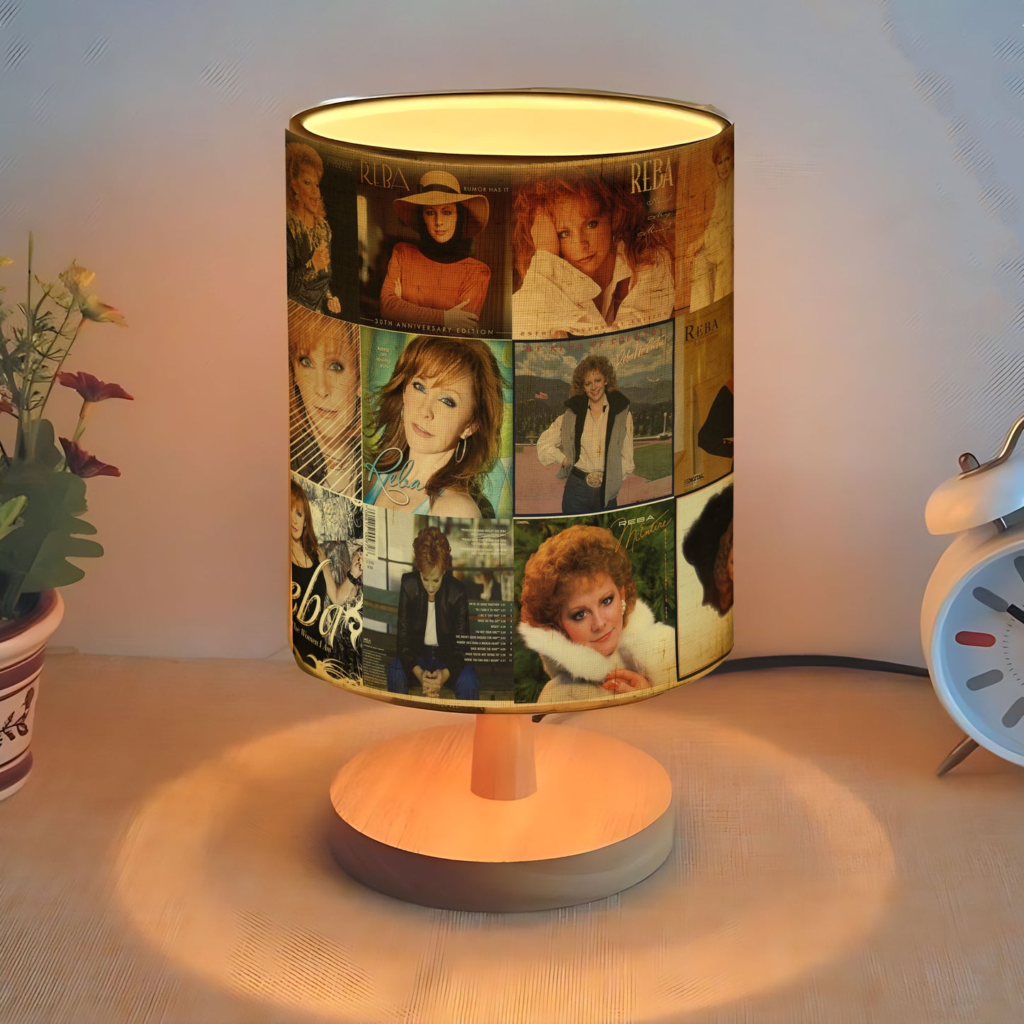 Reba McEntire Album Art Decorative Fabric Lamp