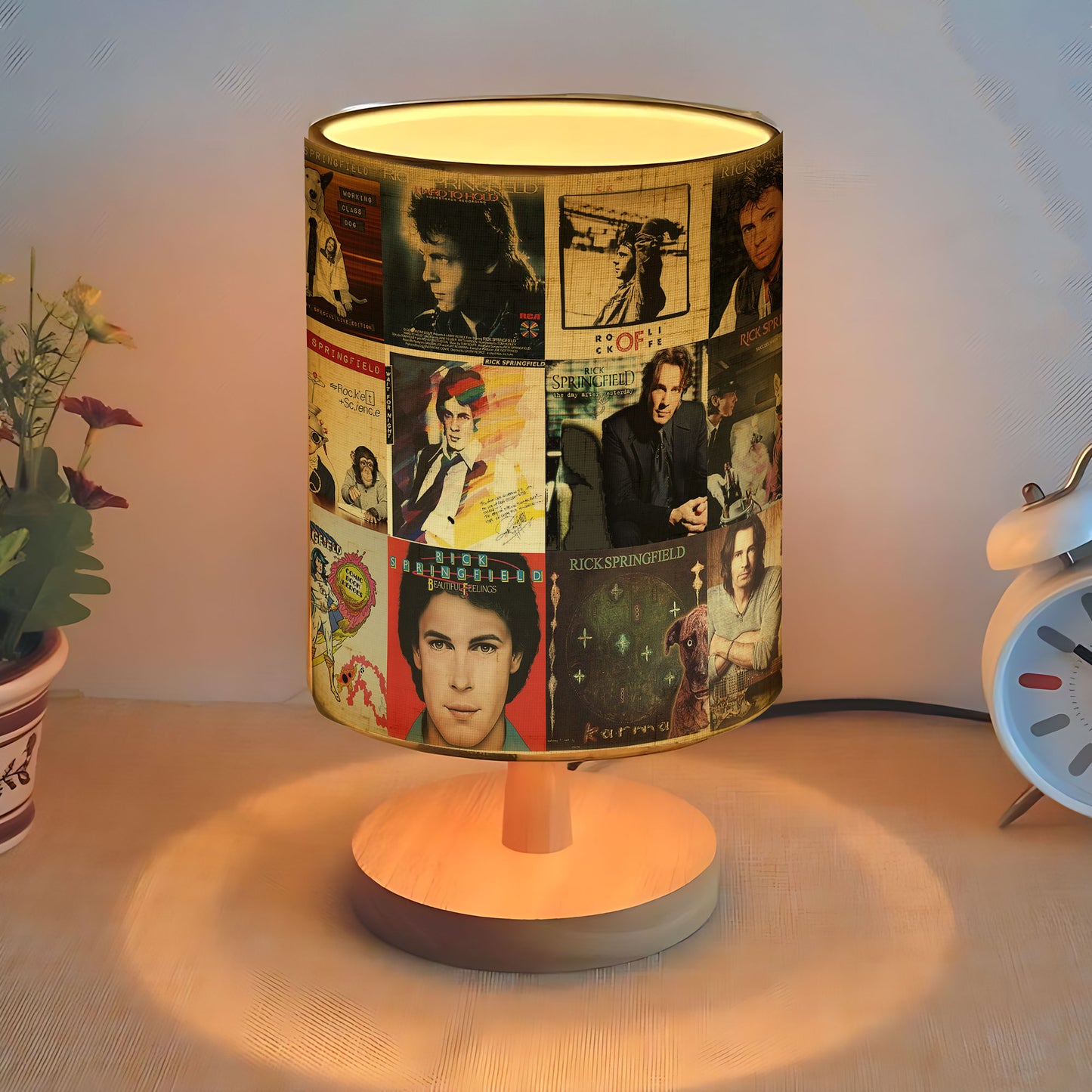 Rick Springfield Album Fabric Lamp – Rock ’80s Glow