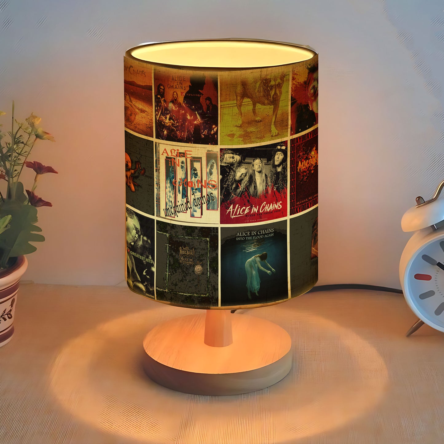 Alice in Chains Album Cover Table Lamp – Rock Grunge Music Decor