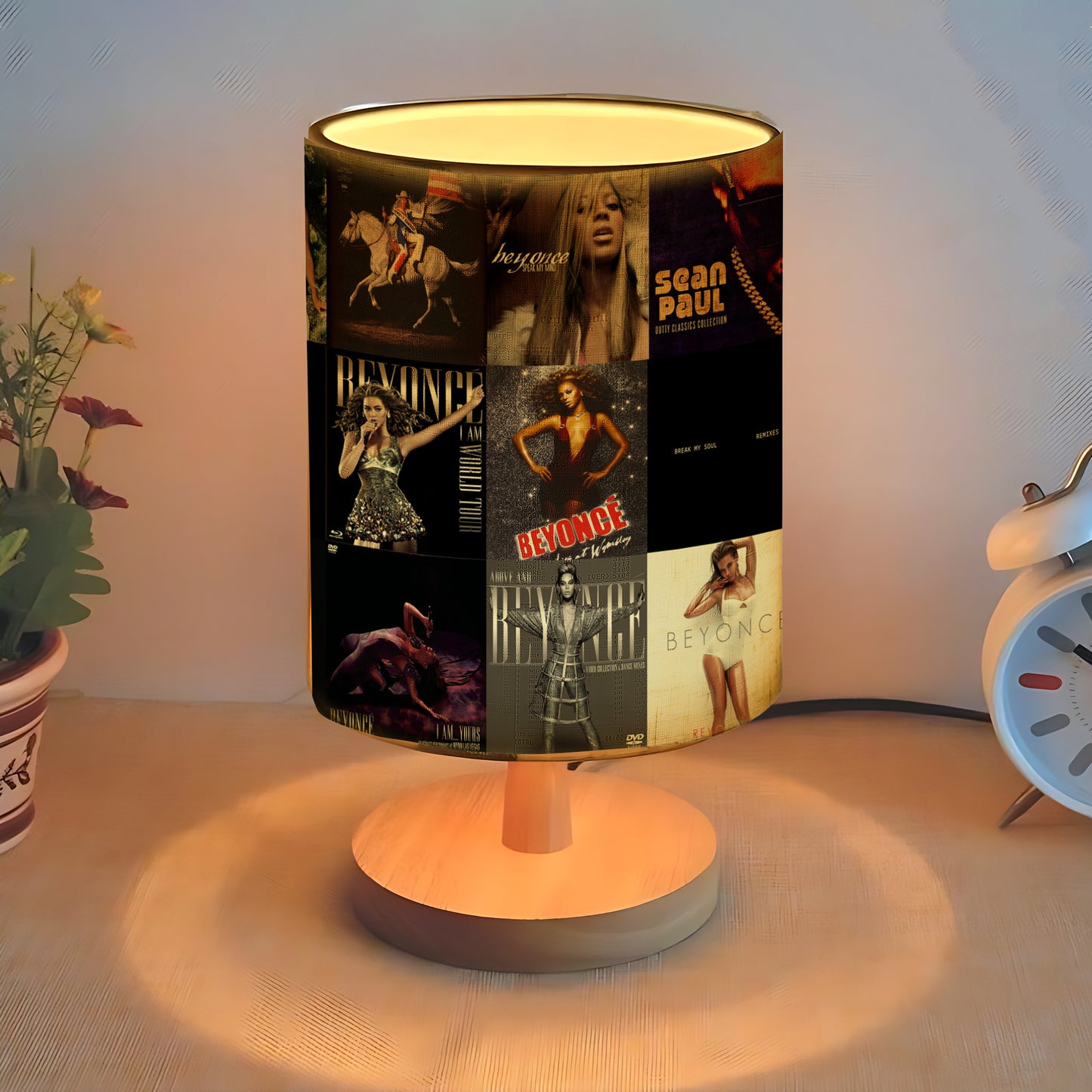 Beyoncé Fabric Lamp – Iconic Album Cover Table Light