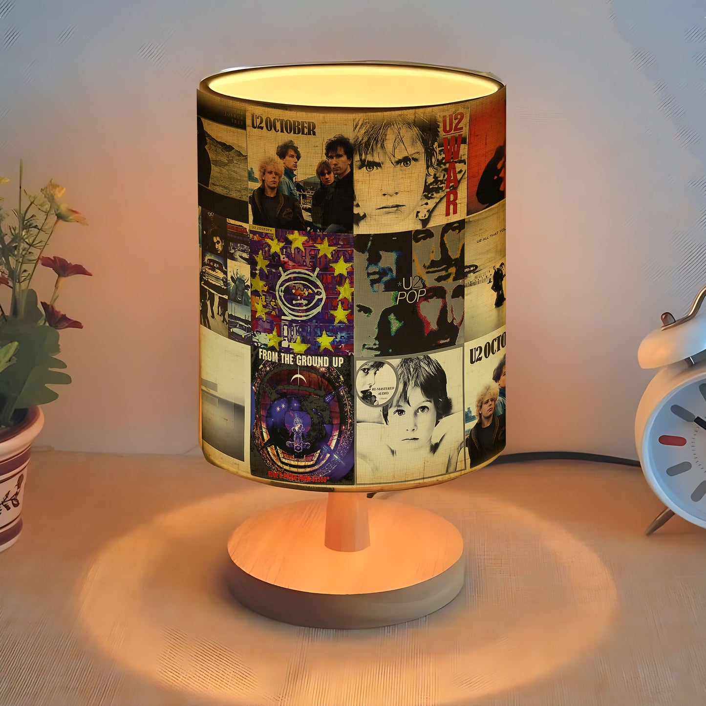 U2 Album Fabric Lamp – Rock Legends Decorative Light