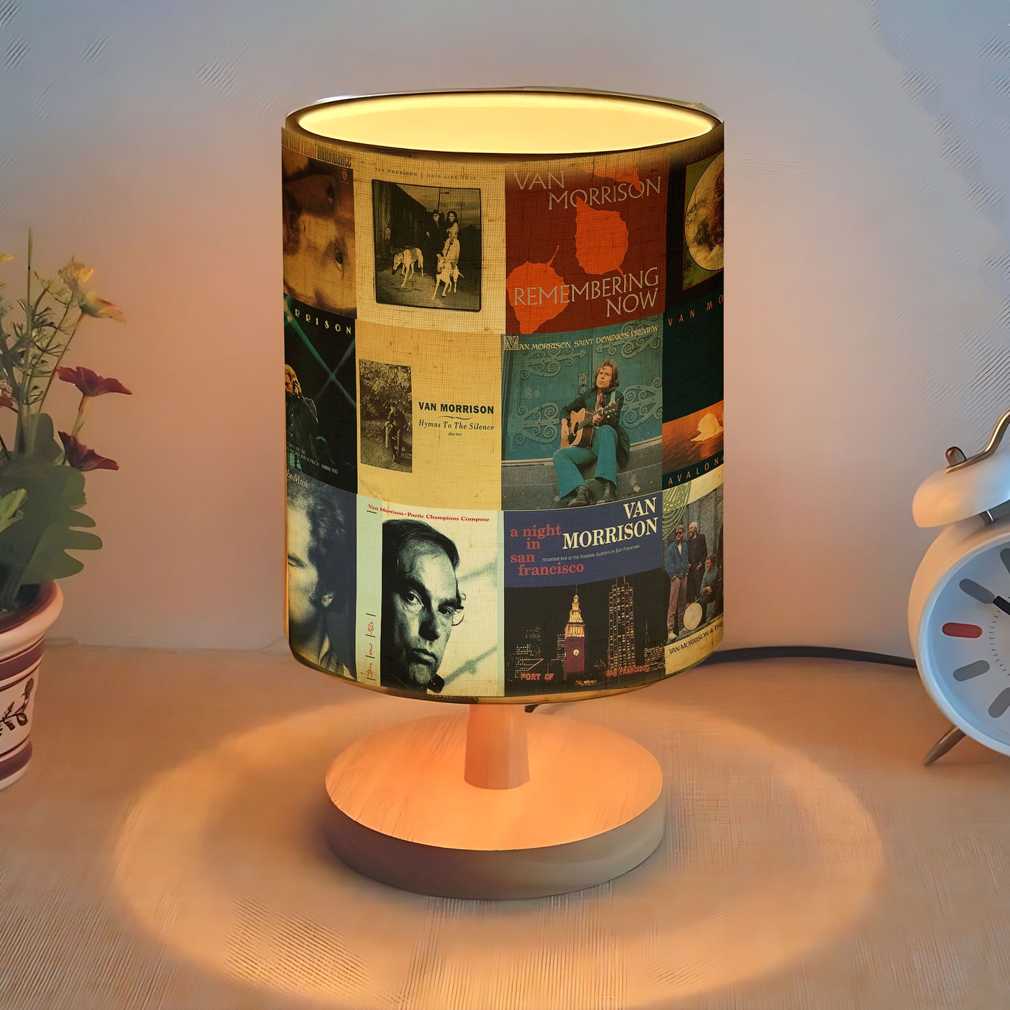 Van Morrison Albums Fabric Lamp – Light That Shines with Soul and Poetry