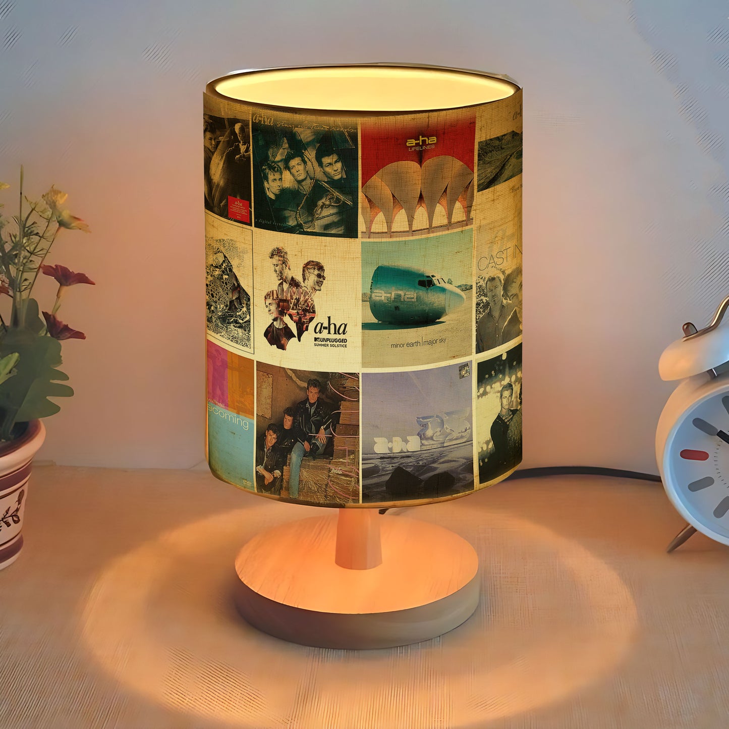 A-ha Album Art Fabric Lamp – Relive the Magic of the ’80s