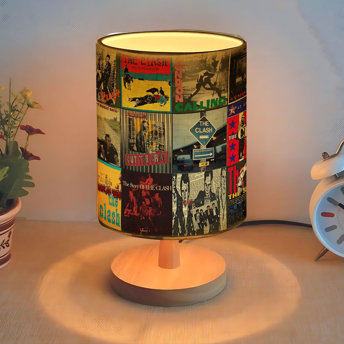 The Clash Album Fabric Lamp – Punk Rock Iconic Glow