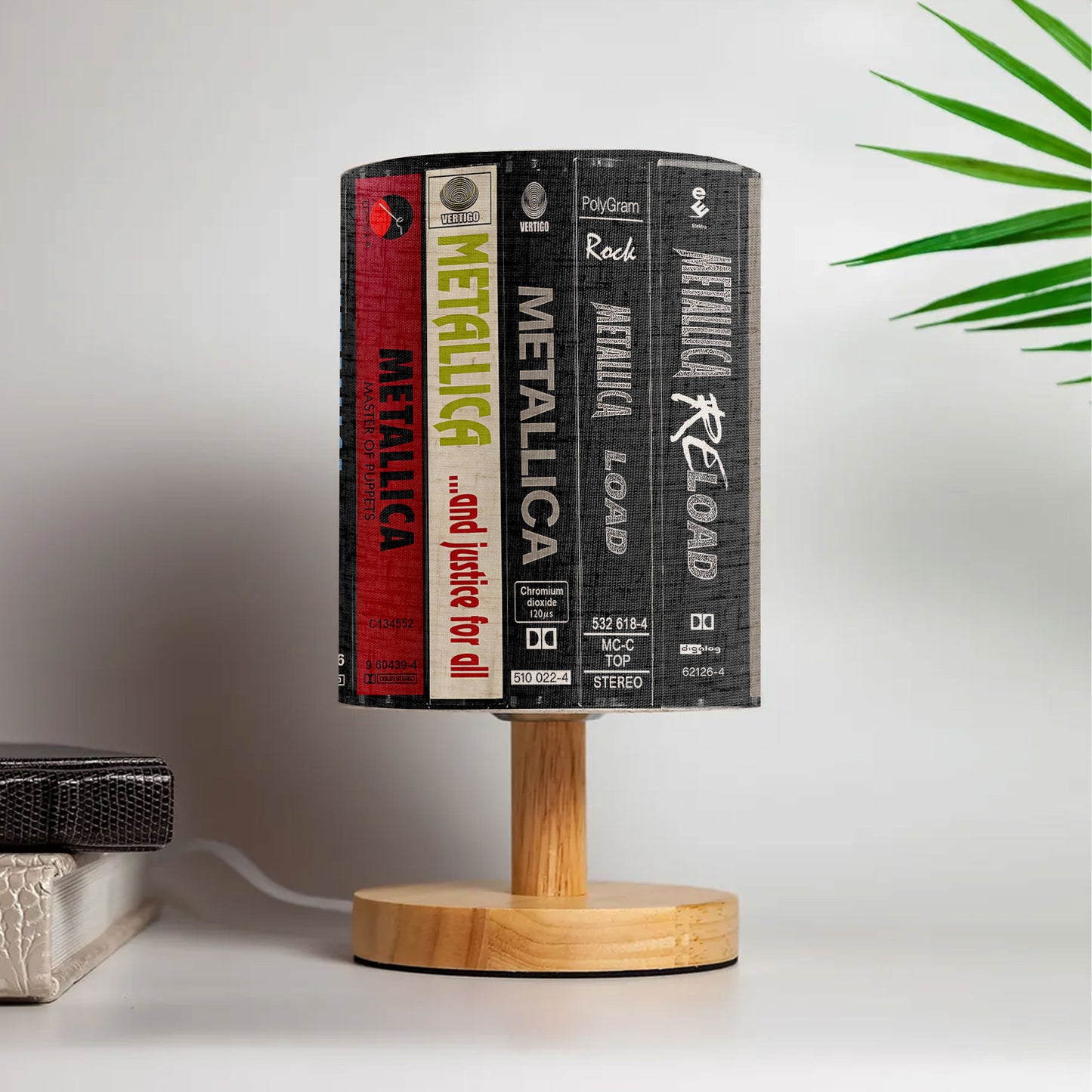 Metallica Album Spine Fabric Lamp – A Tribute to Heavy Metal Legends