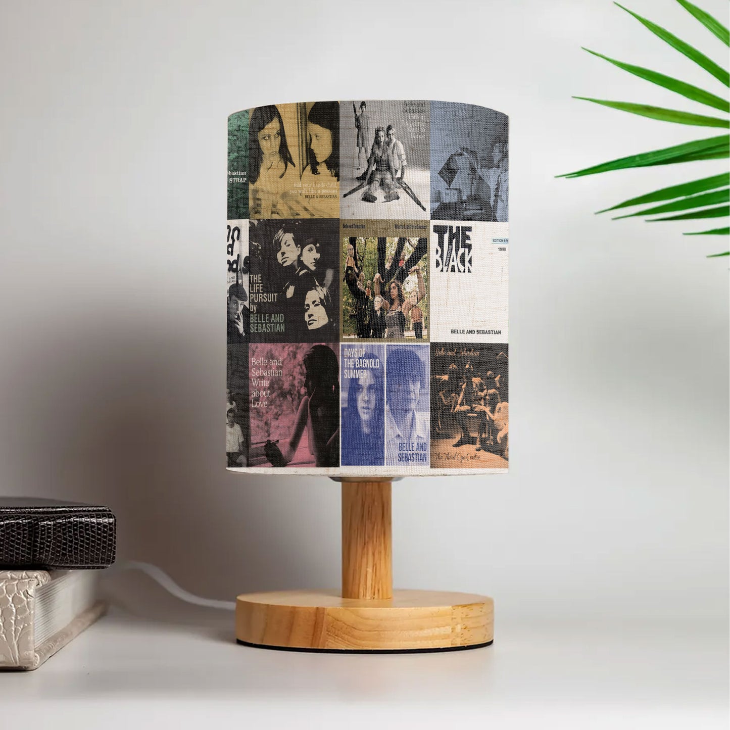 Belle and Sebastian Album Collage Fabric Lamp – Indie Pop Aesthetic Light