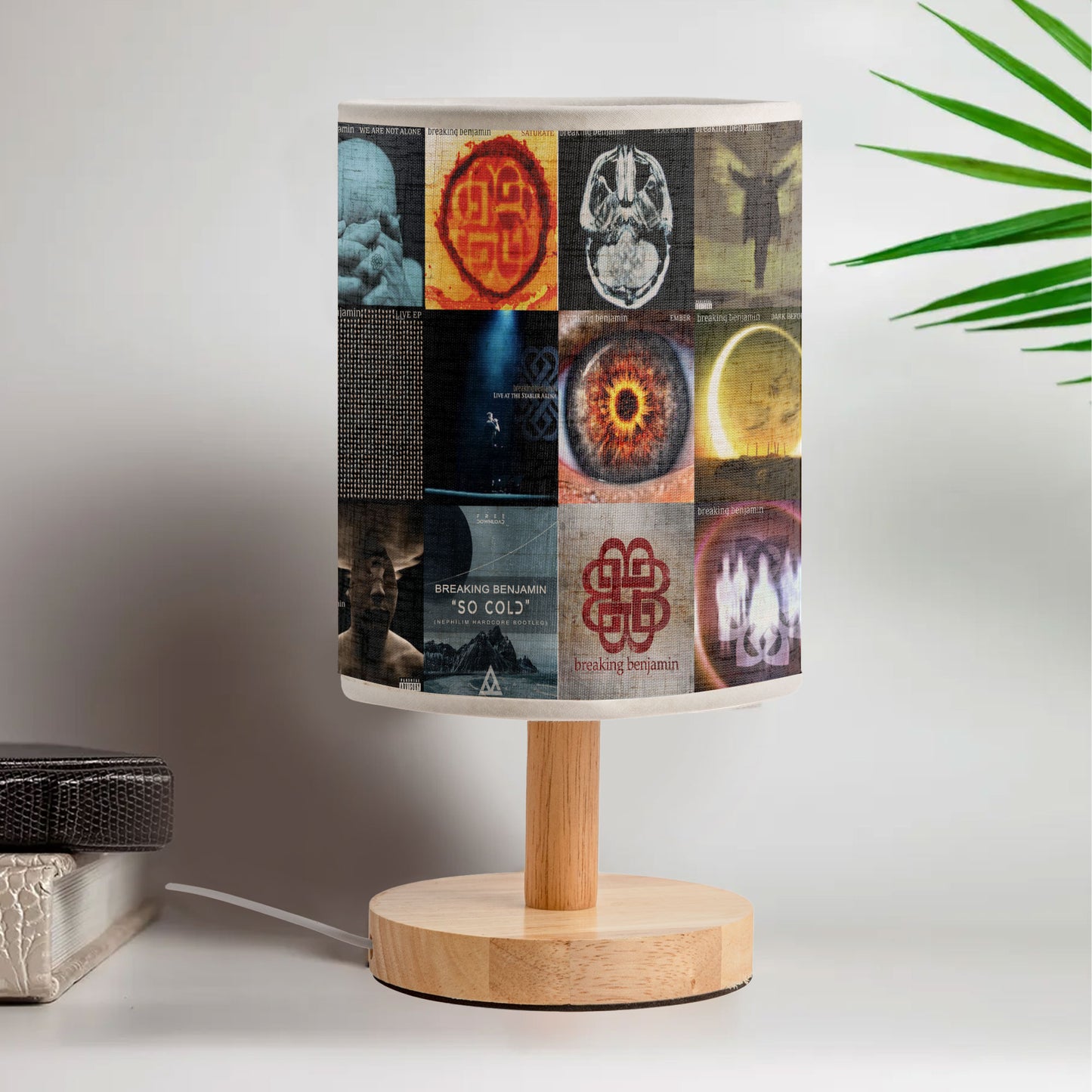 Breaking Benjamin Albums Fabric Lamp – A Glow of Dark Serenity