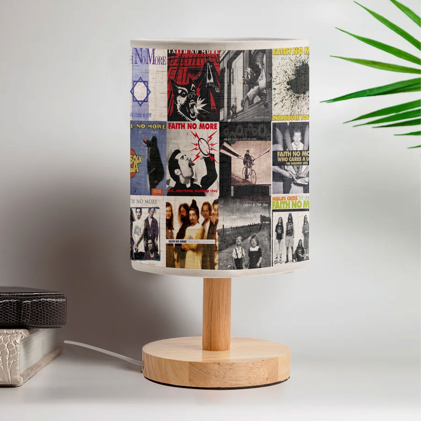Faith No More Albums Fabric Lamp – Alt Rock Energy Meets Ambient Light