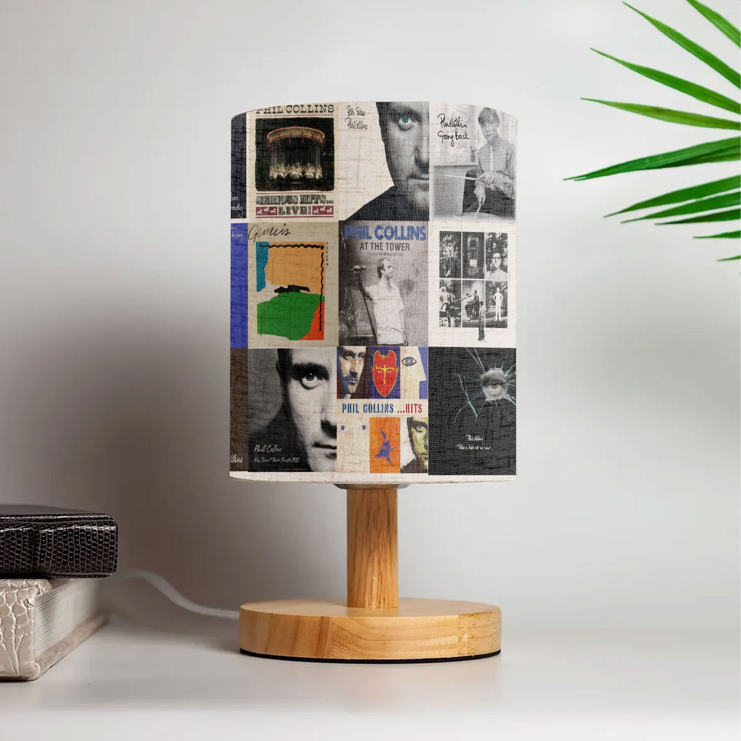 Phil Collins Album Art Fabric Lamp – Timeless Glow for Music Lovers