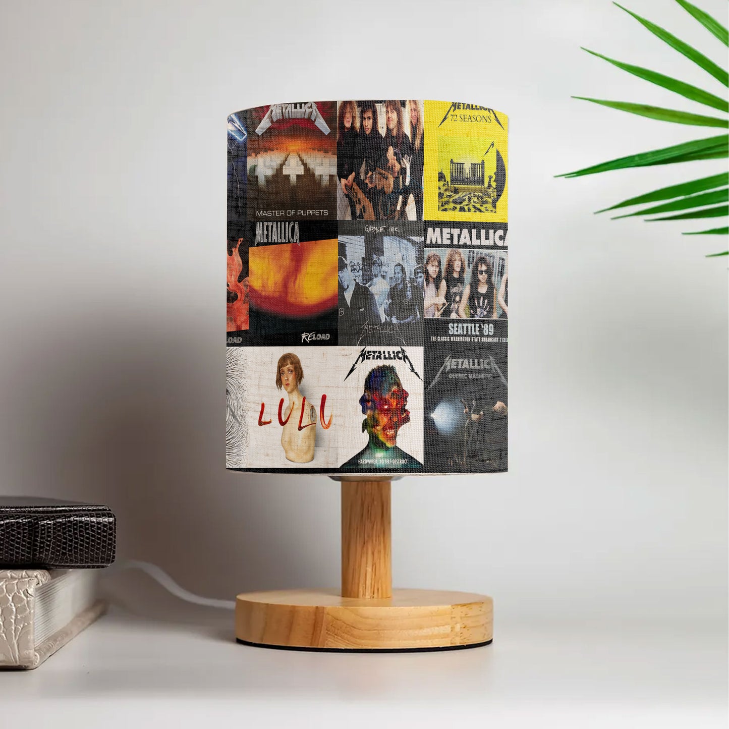 Metallica Album Cover Fabric Lamp – Heavy Metal Rock Band Table Light