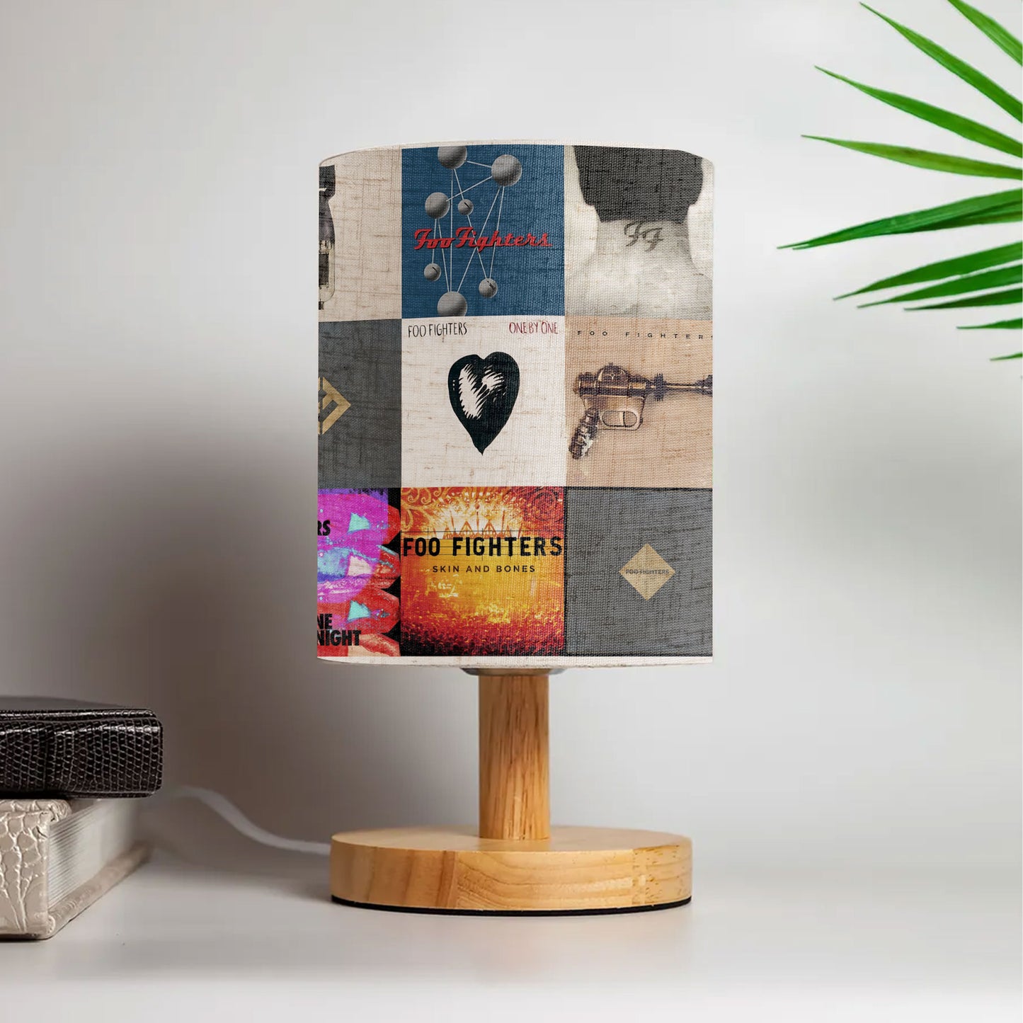 Foo Fighters Fabric Lamp – Rock Album Cover Table Light