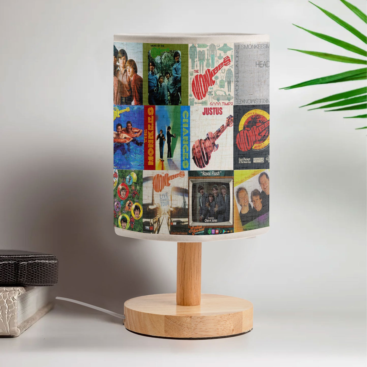 The Monkees Albums Lamp – 60s Pop Rock Nostalgia Table Light
