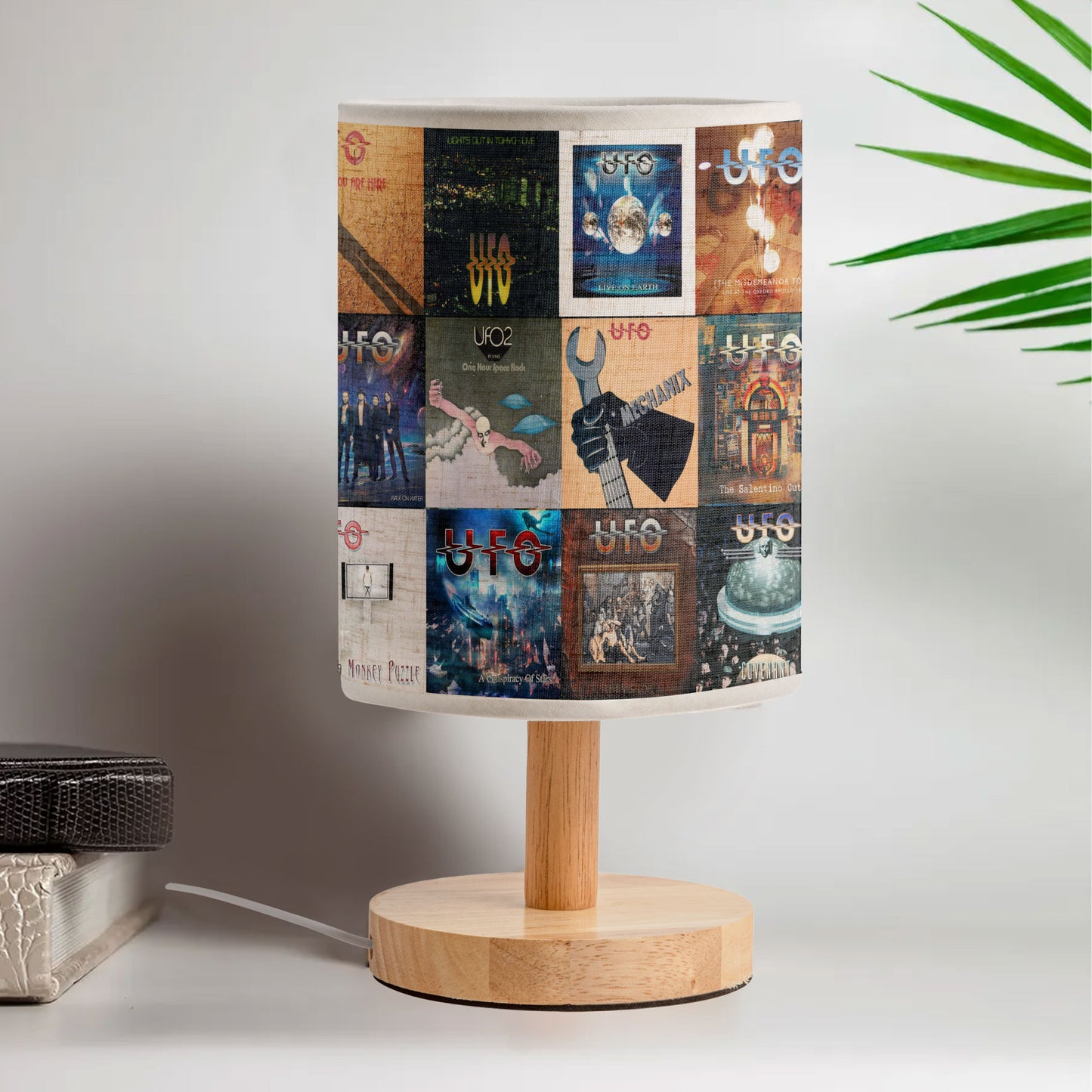 Rock Legends Shine – UFO Albums Fabric Lamp 🚀🎸
