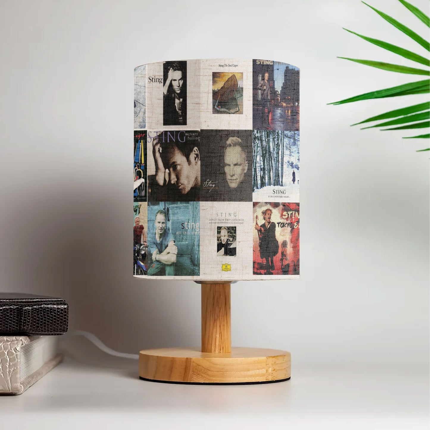 Sting Albums Fabric Lamp – Bring On the Night