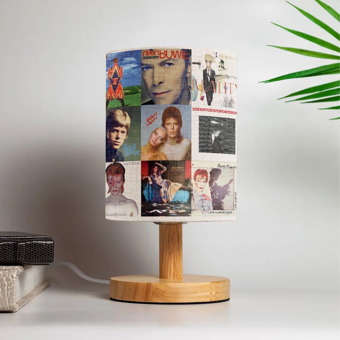 David Bowie Album Art Collage Table Lamp