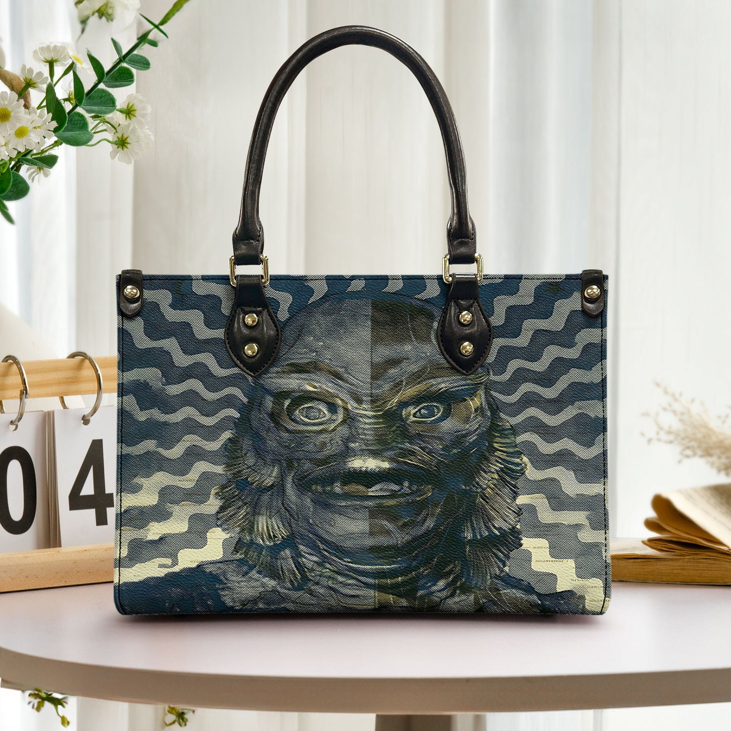 Creature from the black lagoon horror Leather Handbag Wallet Set