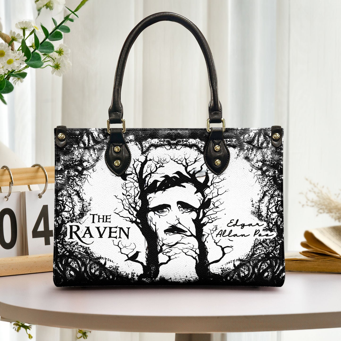 The Raven Leather Handbag & Wallet Set – Gothic Literature Inspired Design