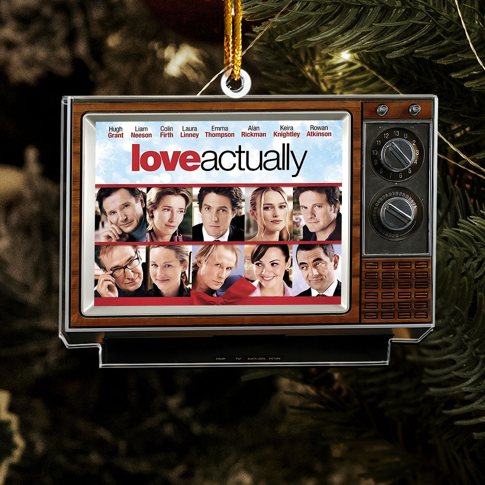 🎄 Love Actually Acrylic Ornament – Classic Christmas Movie TV Keepsake