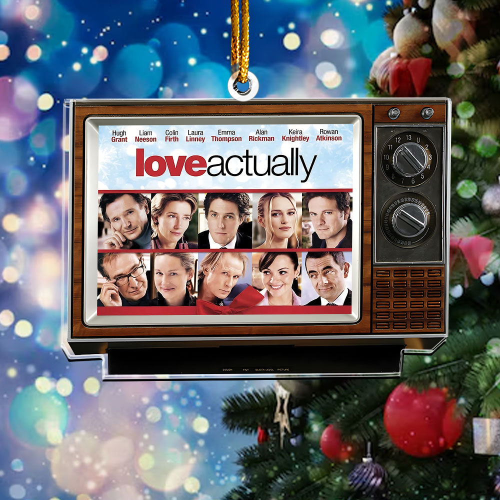 🎄 Love Actually Acrylic Ornament – Classic Christmas Movie TV Keepsake