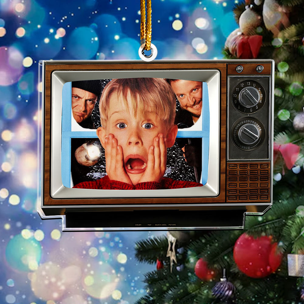 Home Alone TV Christmas Acrylic Ornament – Retro Movie Holiday Decoration
