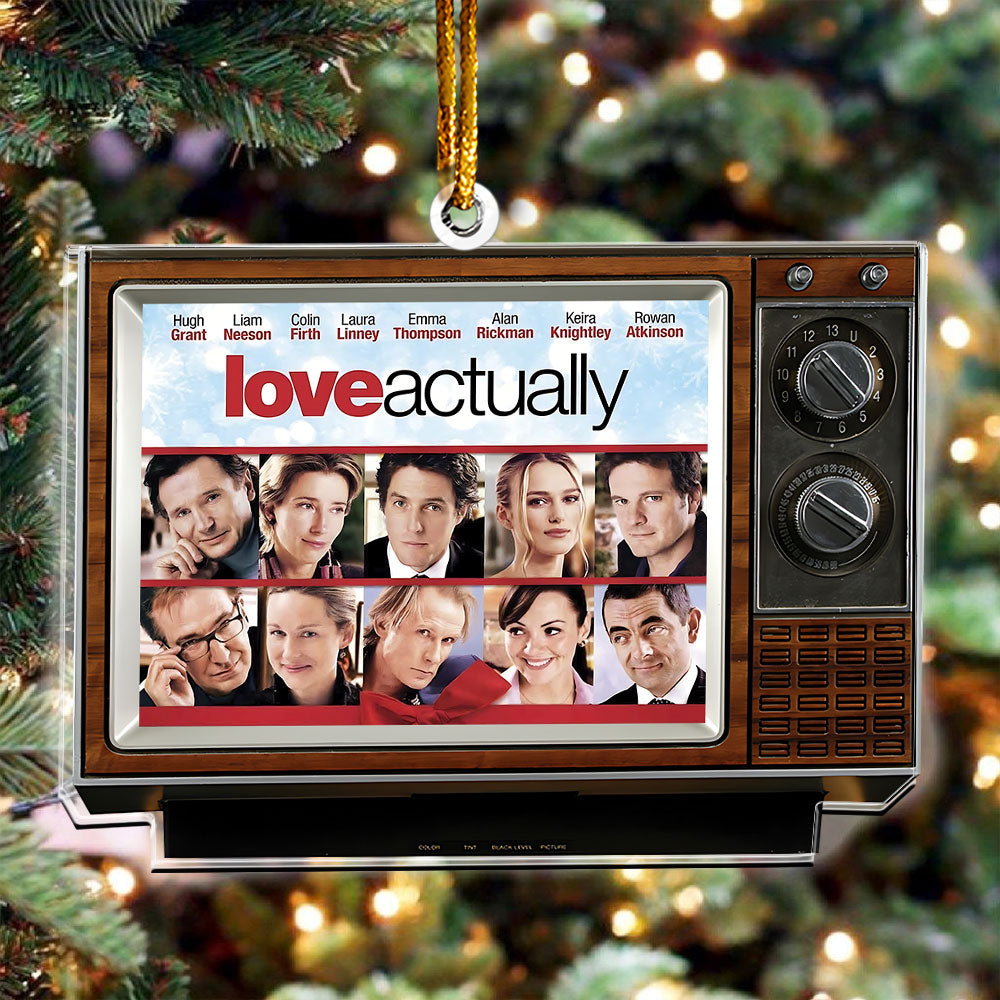 🎄 Love Actually Acrylic Ornament – Classic Christmas Movie TV Keepsake