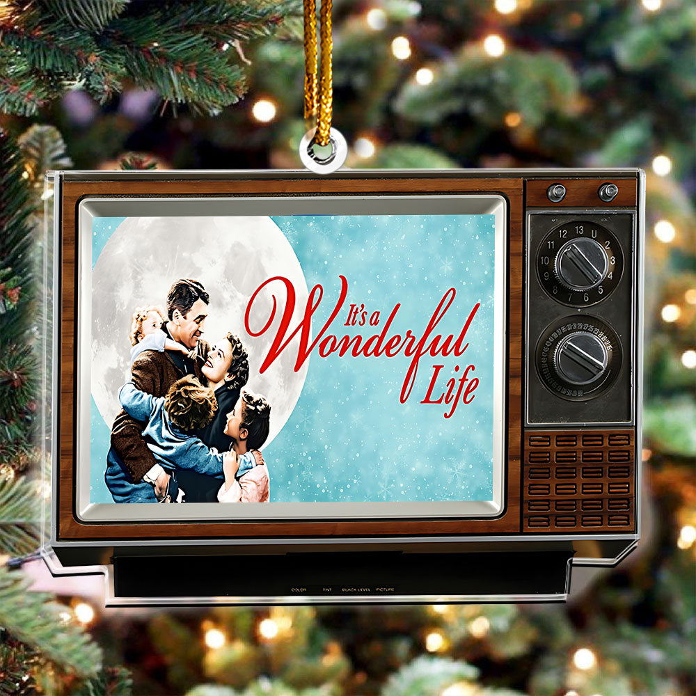 It’s a Wonderful Life Acrylic Ornament – Classic Retro Christmas TV Decoration