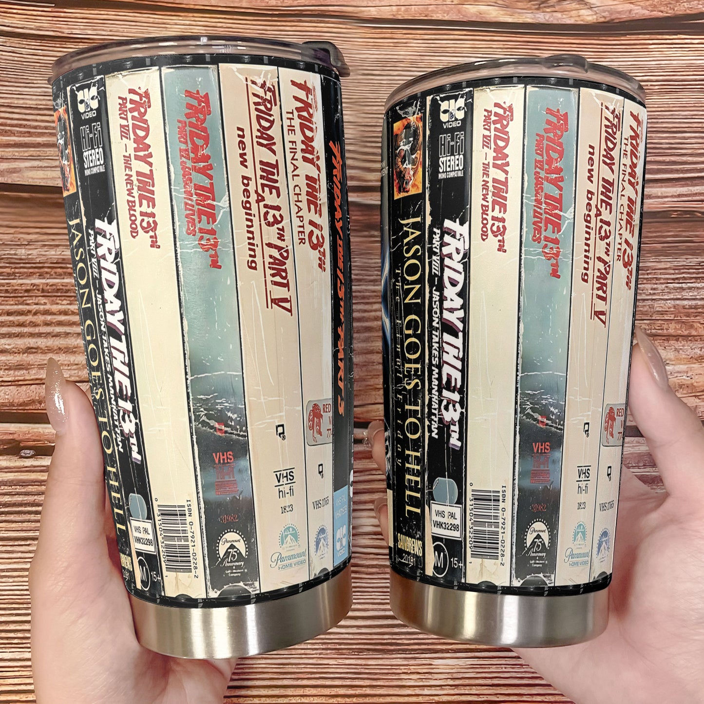 Friday the 13th VHS Horror Collection Tumbler 20oz -40z