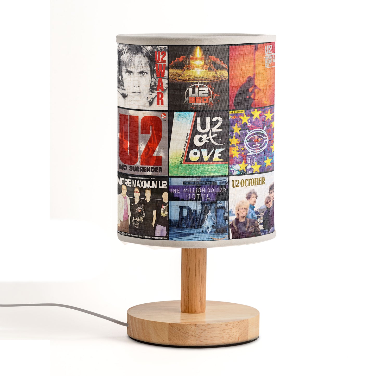 The Joshua Tree Glow – U2 Album Art Fabric Lamp