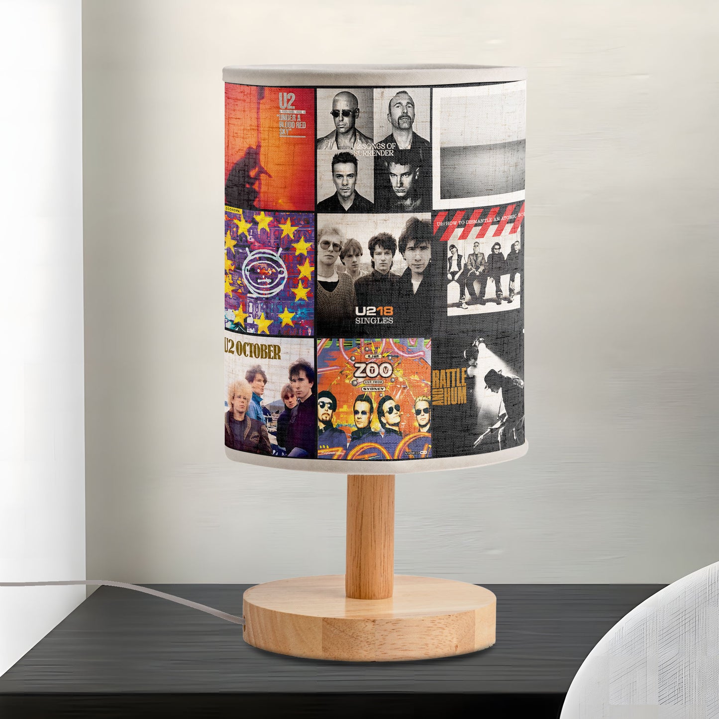 The Joshua Tree Glow – U2 Album Art Fabric Lamp