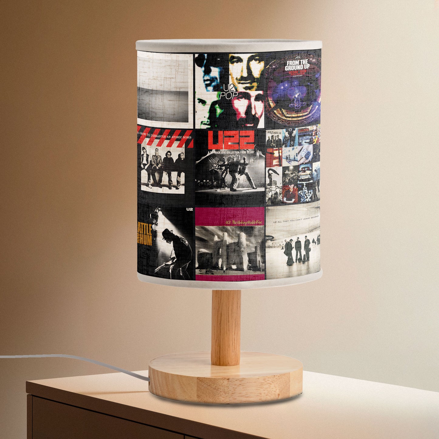 The Joshua Tree Glow – U2 Album Art Fabric Lamp
