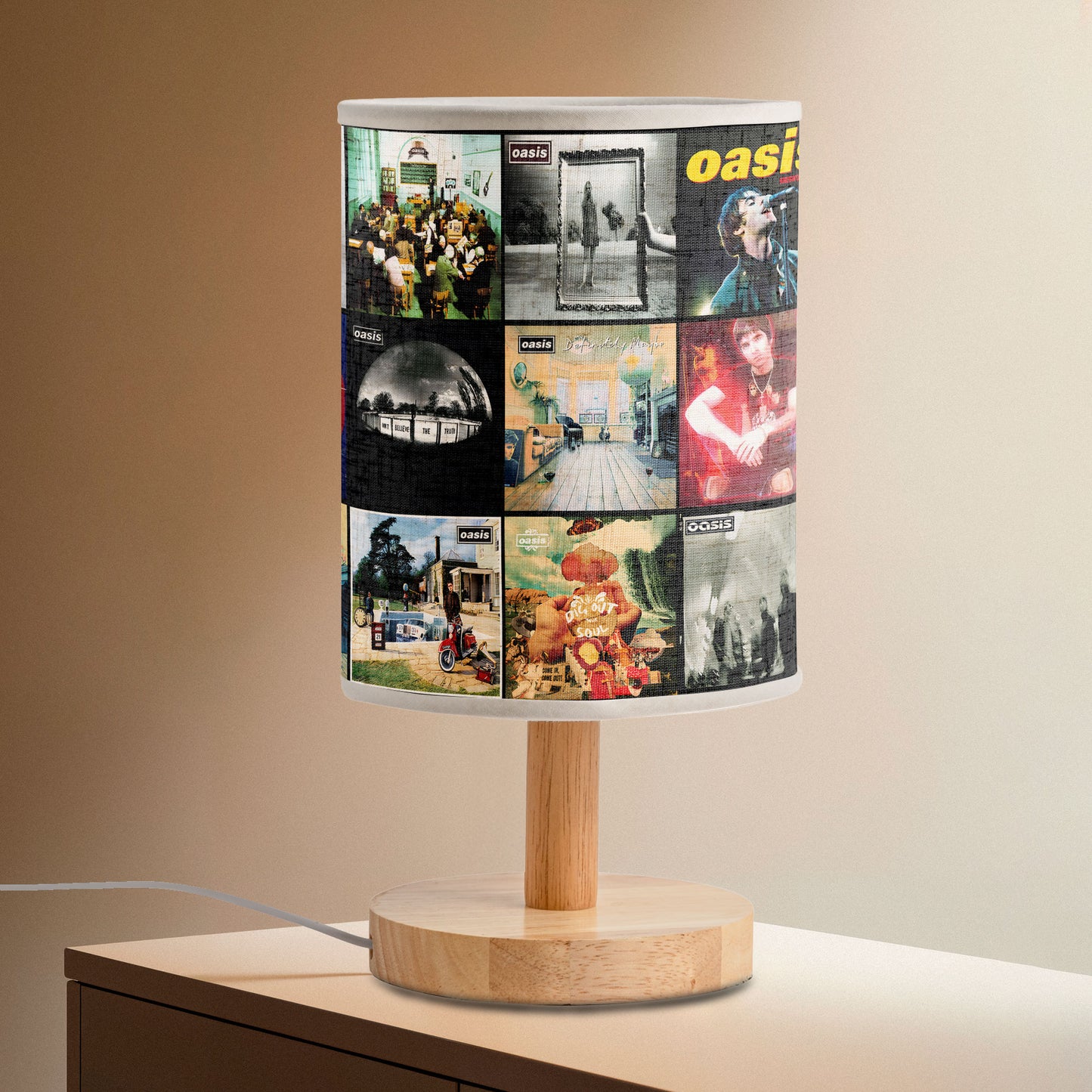 Wonderwall Dreams – Oasis Album Art Fabric Lamp