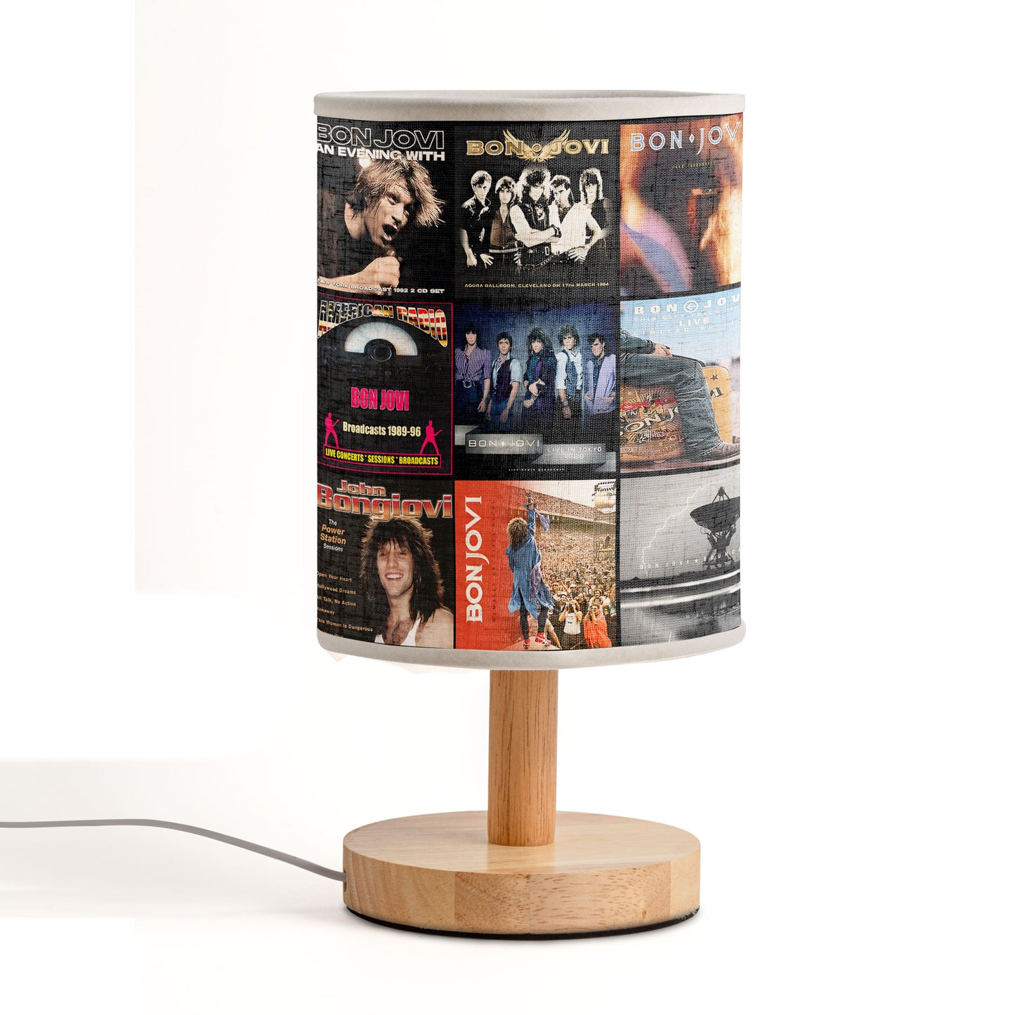 Livin’ on a Light – Bon Jovi Album Art Fabric Lamp