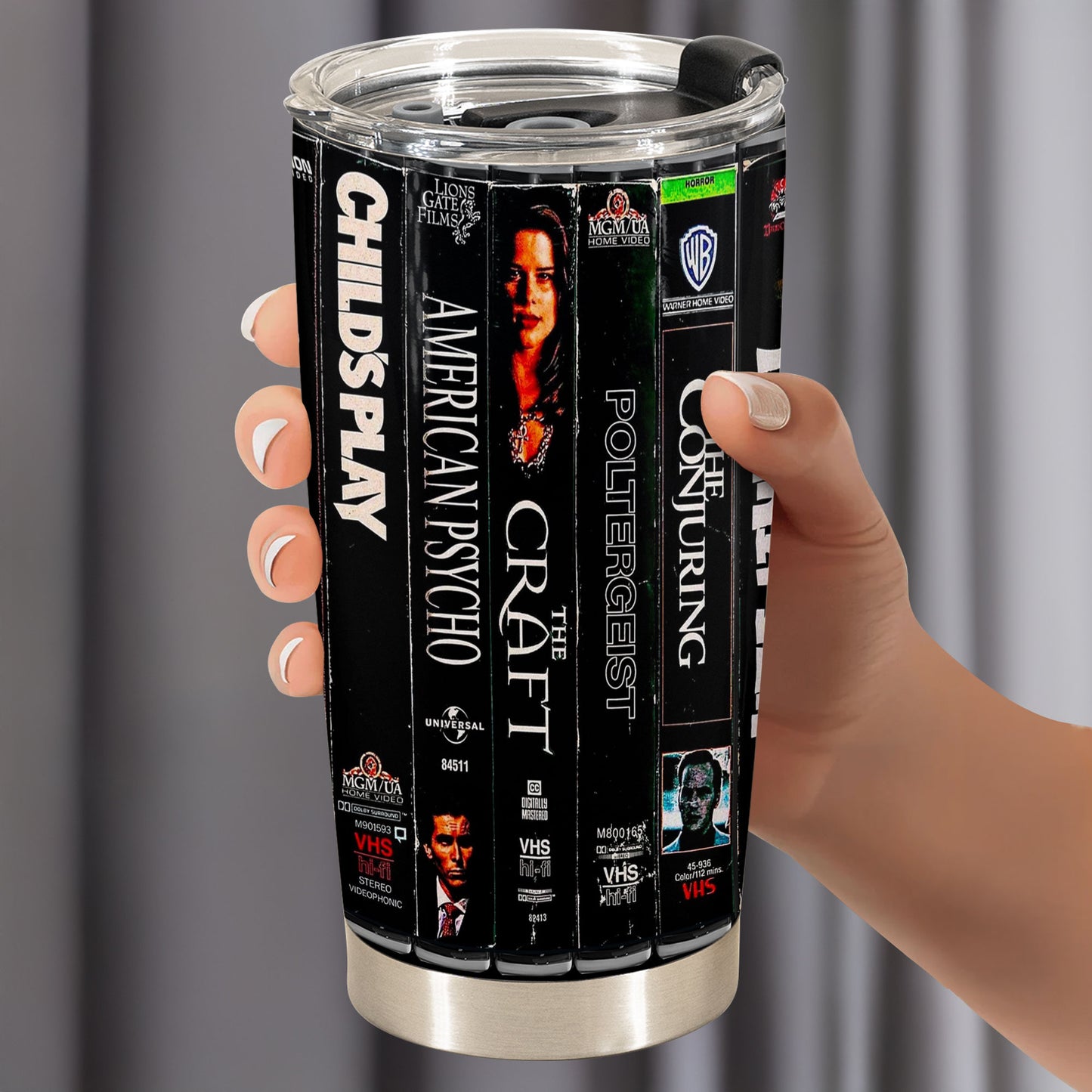 Mixed Horror VHS Tumbler – Cult Classics & Modern Scares Tumbler 20oz 40oz
