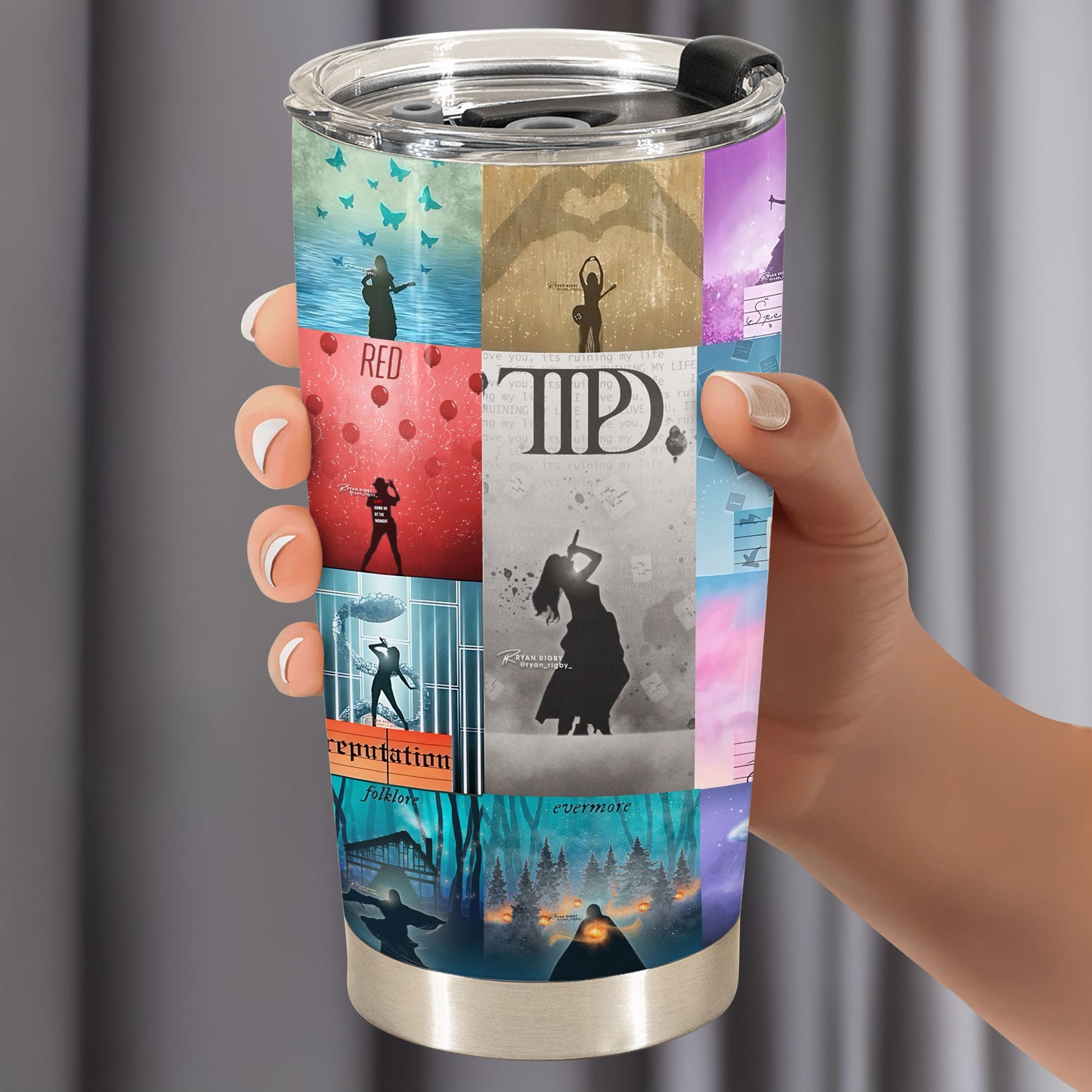 🌟 Taylor Swift Album Tumbler – 20oz Stainless Steel Travel Cup 🌟