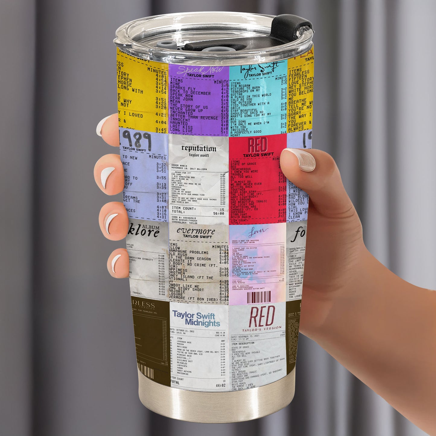 🎟️ Swiftie essentials only – concert ticket vibes wrapped around your tumbler.