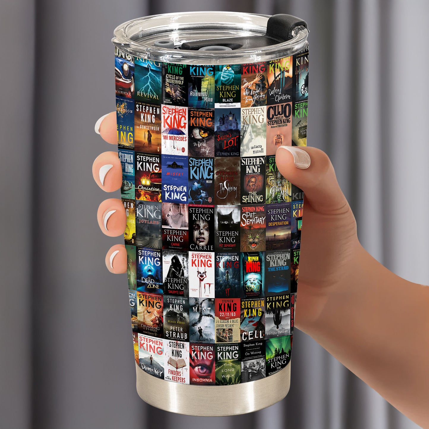 Stephen King Book Covers Tumbler 20oz 40oz – The Ultimate Tribute to the Master of Horror