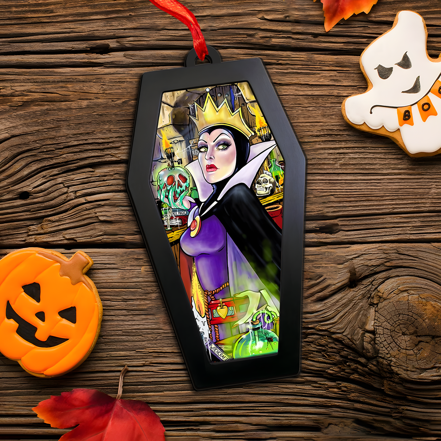 Evil Queen Acrylic & Wood Ornament