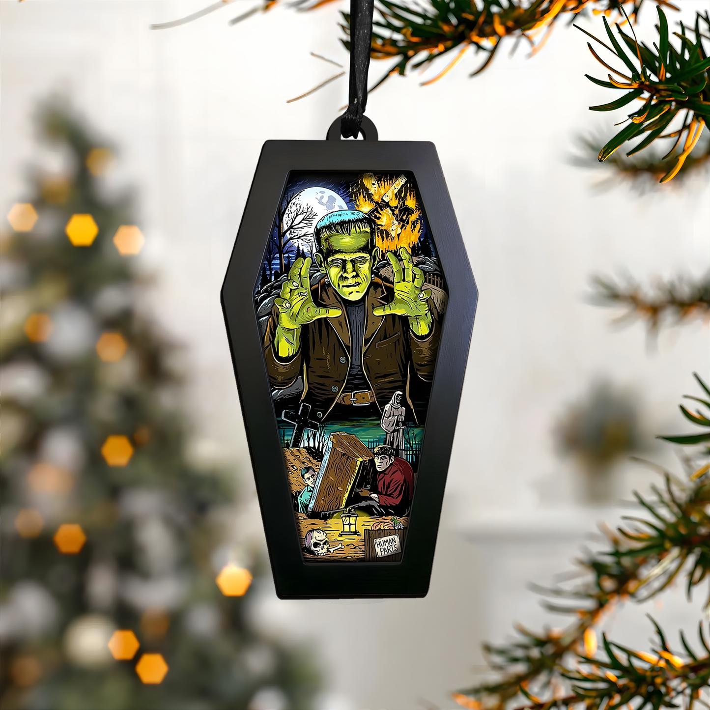 Monster Awakens Acrylic & Wood Ornament