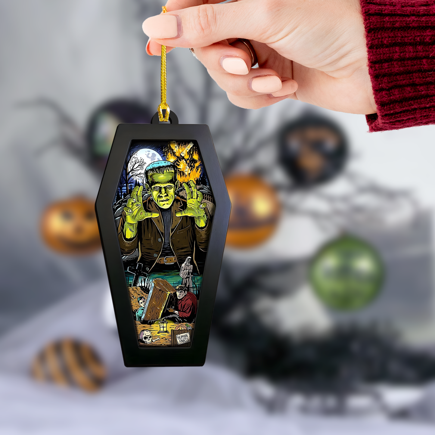 Monster Awakens Acrylic & Wood Ornament