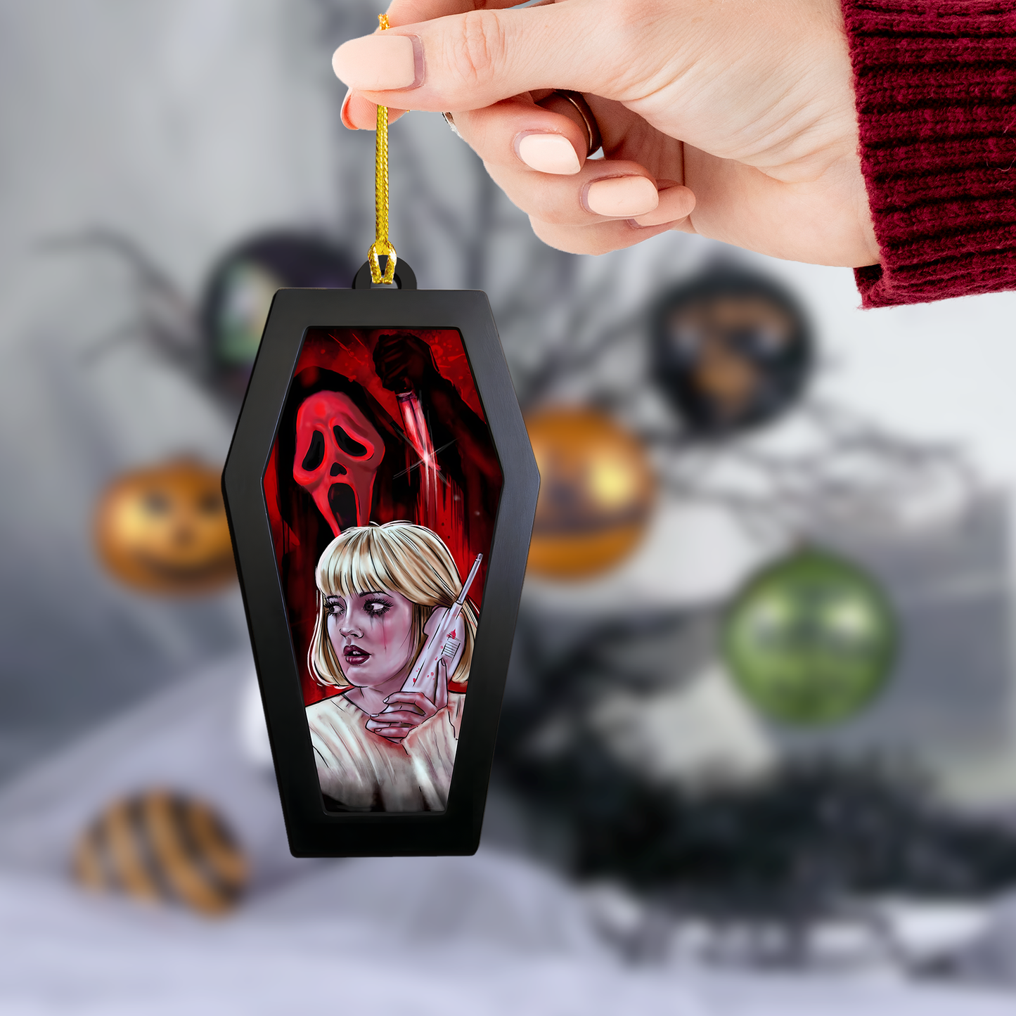 Ghostly Call Acrylic & Wood Ornament