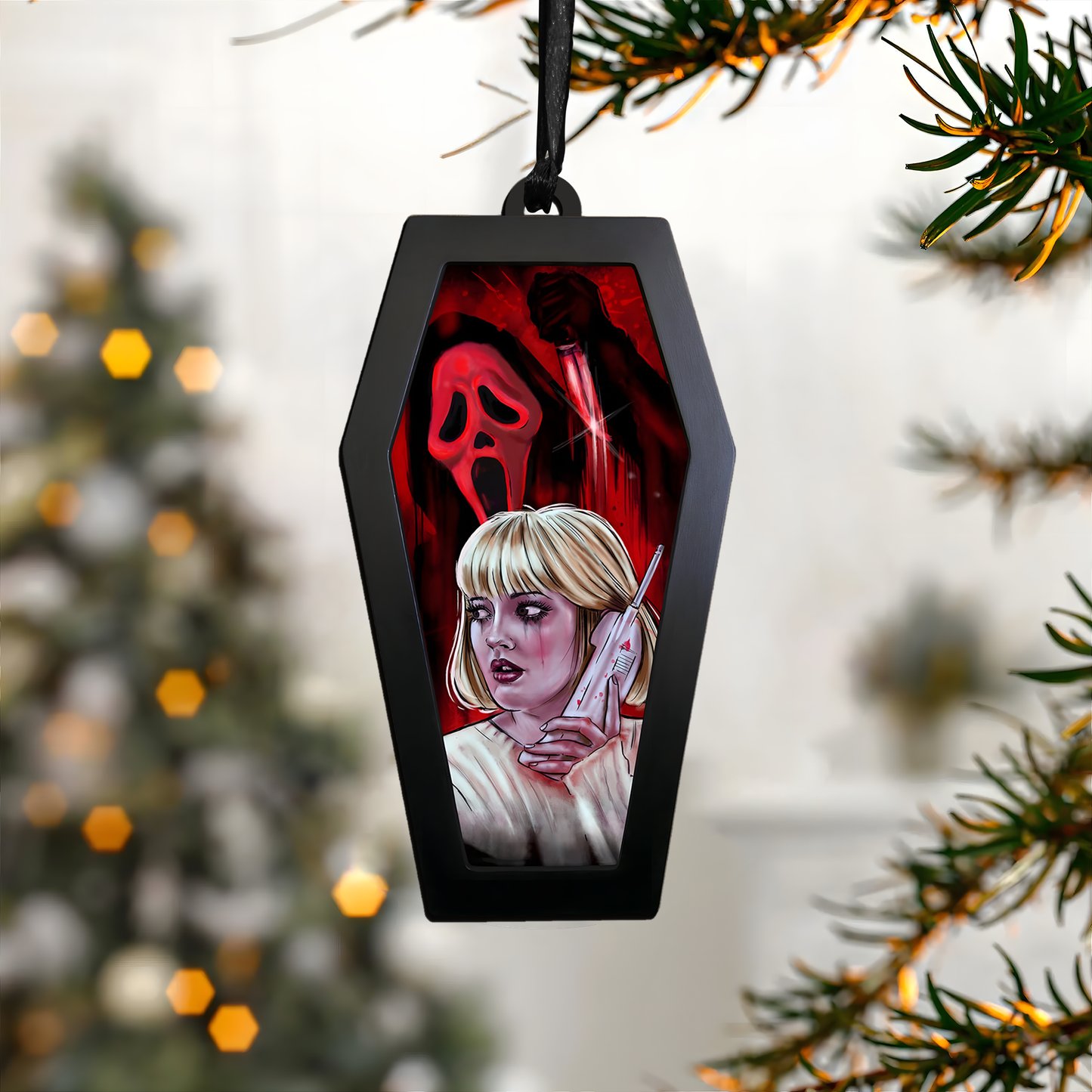Ghostly Call Acrylic & Wood Ornament