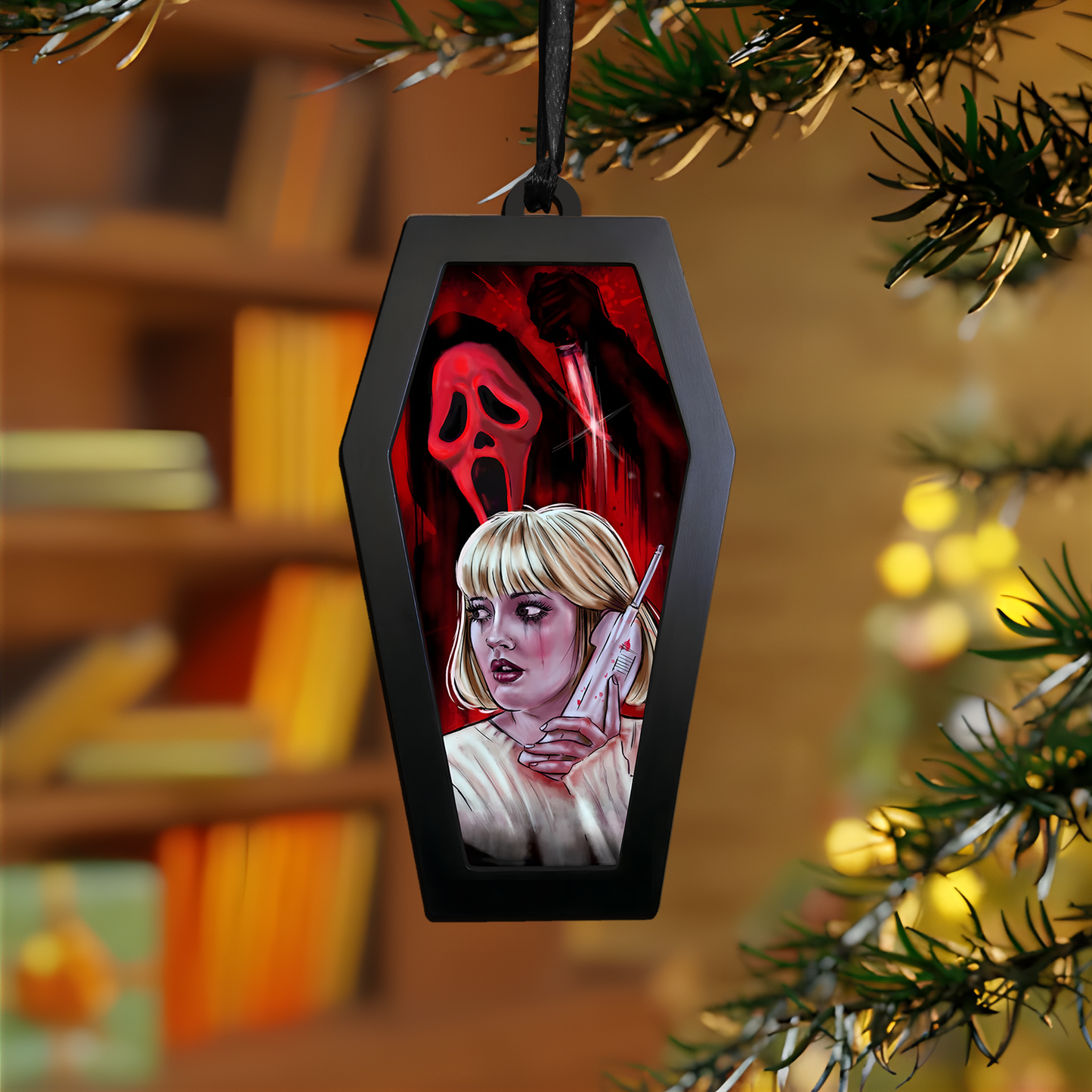 Ghostly Call Acrylic & Wood Ornament