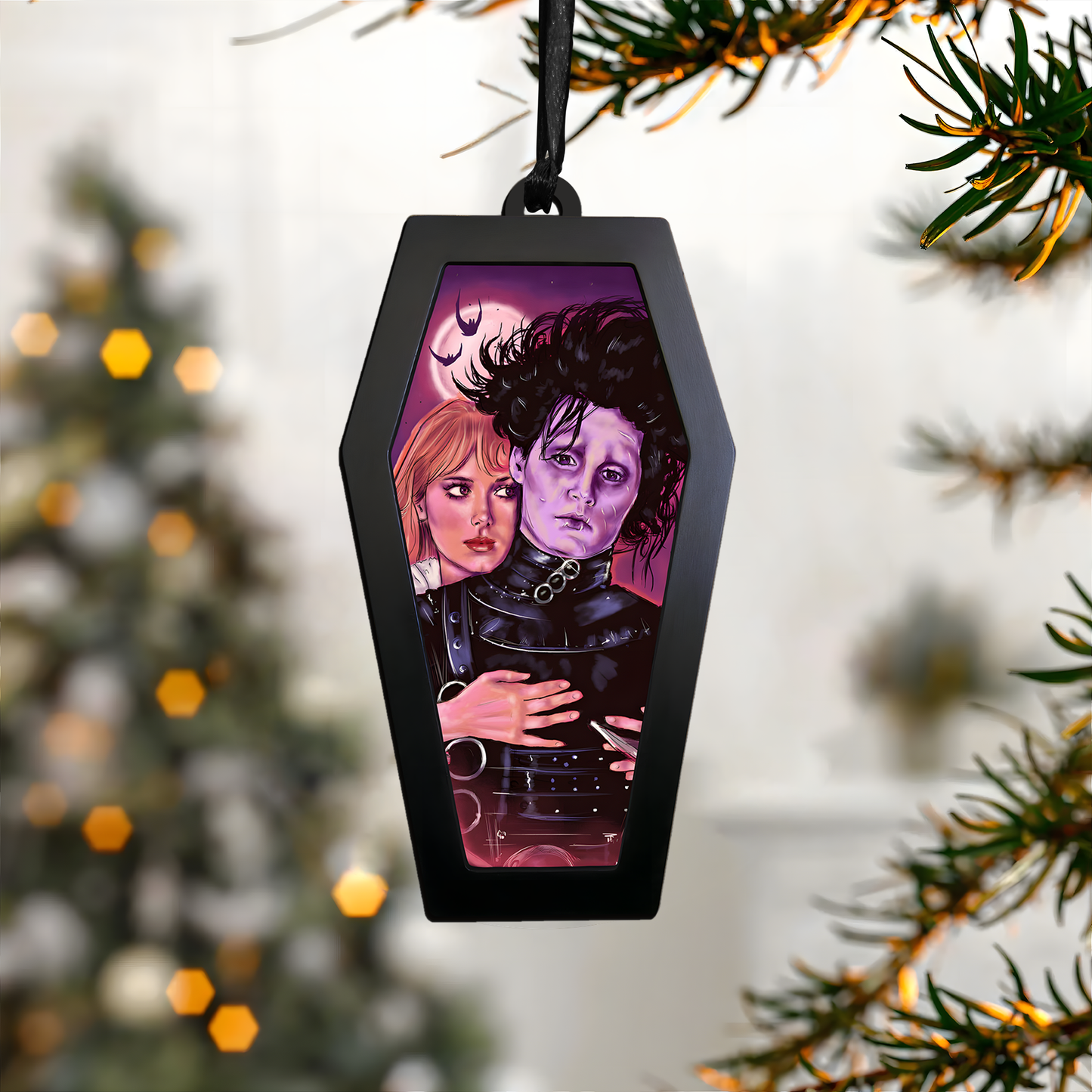Gothic Romance Acrylic & Wood Ornament