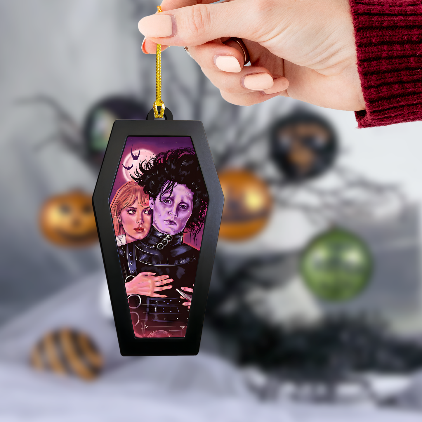 Gothic Romance Acrylic & Wood Ornament