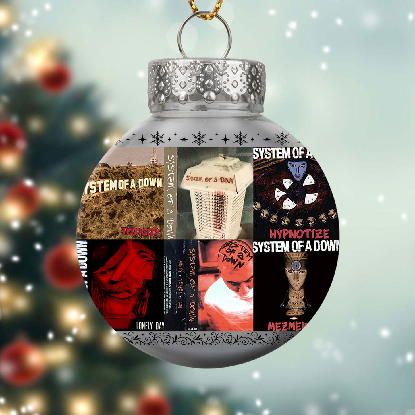 System of a Down Ball Ornament – A Bold Christmas Gift for True Rock Fans